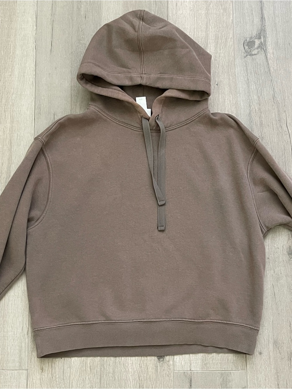 H&M Premium Quality Taupe Oversized Hoodie XS Brown Fleece Pullover
